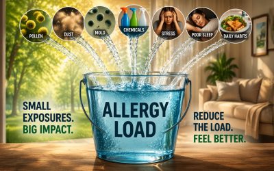 What Is Allergy Load and Why It Matters - Pollen, Dust, Mold, Chemicals, Stress, Poor Sleep and Daily Habits make up your Allergy Load. Reduce the load: Feel better.